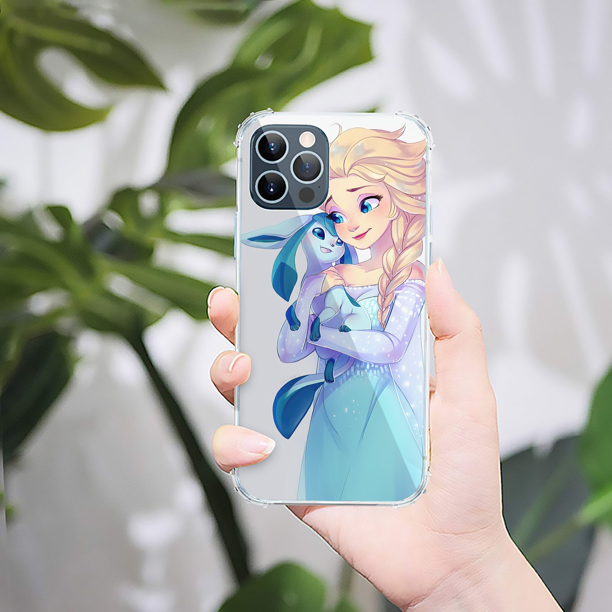 （画像用） アナと雪の女王 アンナ エルサ Frozen Anna Elsa 【iPhone 12シリーズ対応】透明スマホケース（クリアソフトケース）